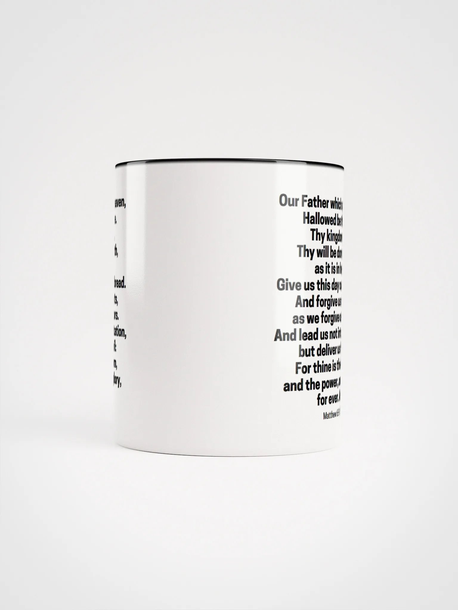 Our Father Which Art In Heaven Matthew 6:9-13 KJV Two-Tone Mug 11/15oz product image (5)