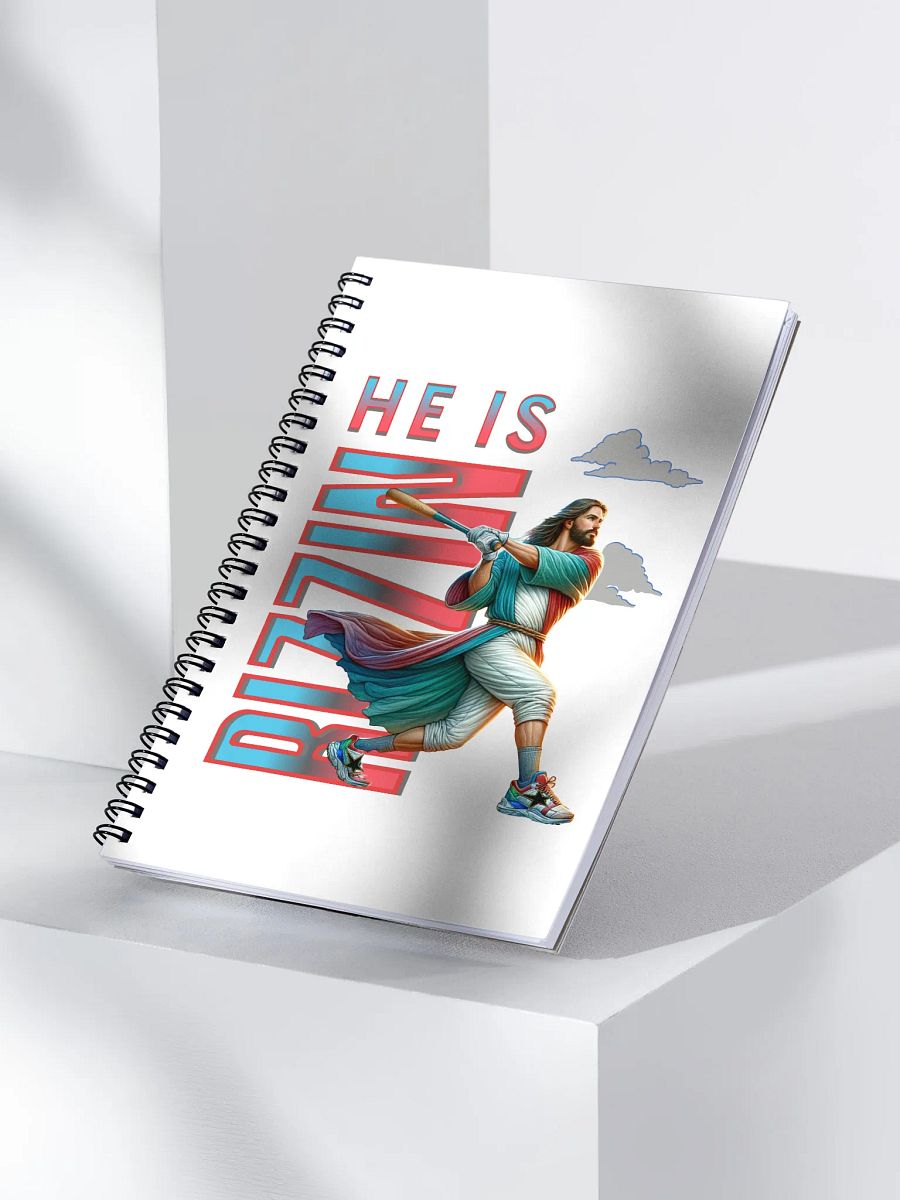 He is Rizzin Baseball Spiral Notebook product image (3)