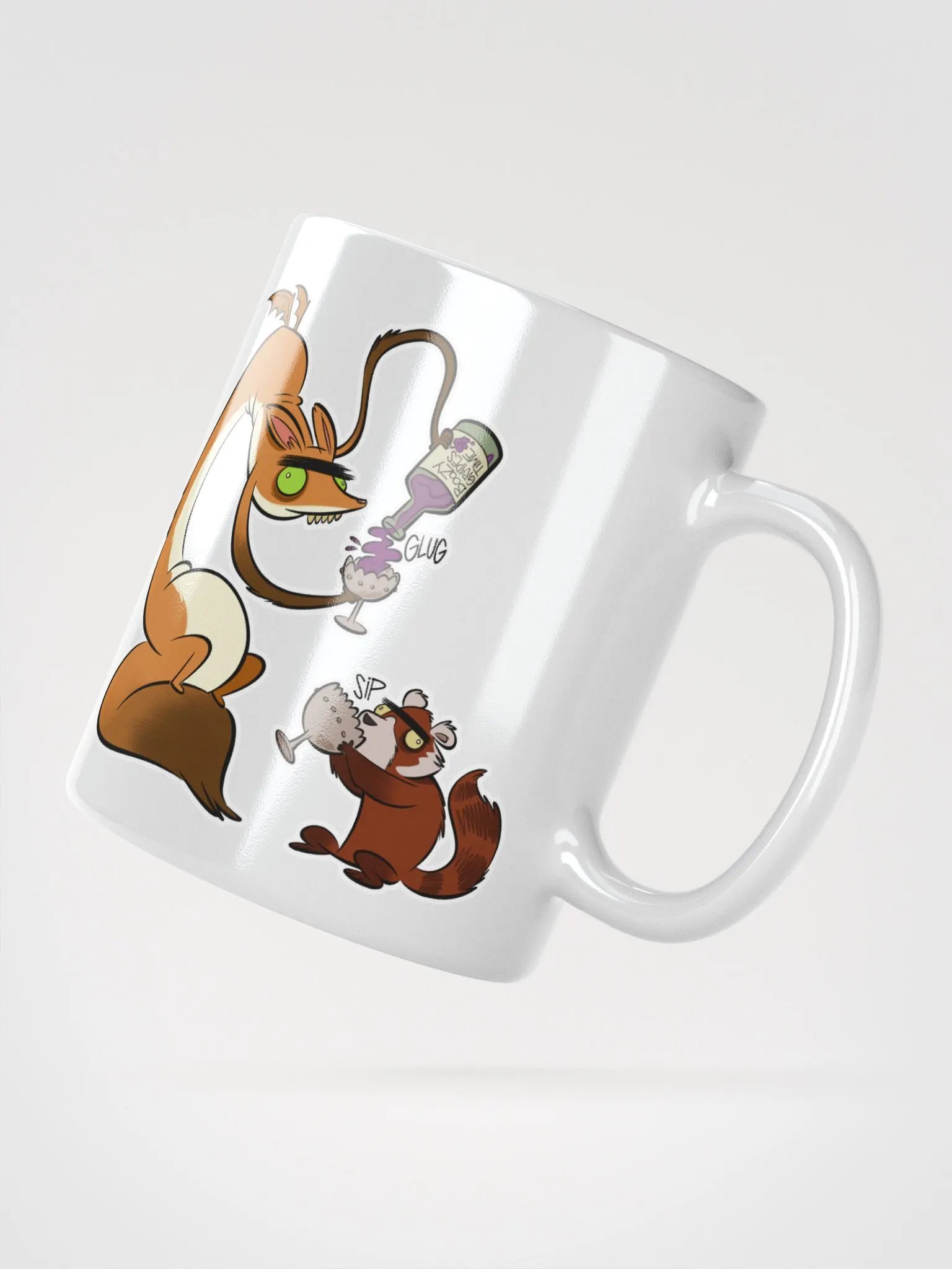 Boozy Grapes Time with Fox Dragon and Red Panda product image (2)