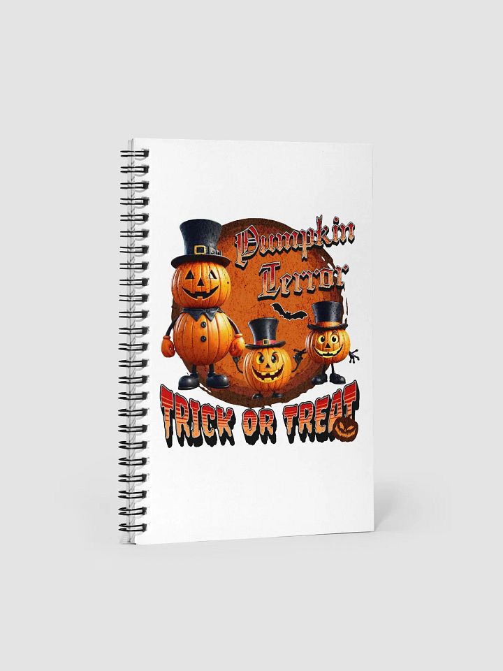 Pumpkin Terror Trick Or Treat Spiral Notebook product image (1)