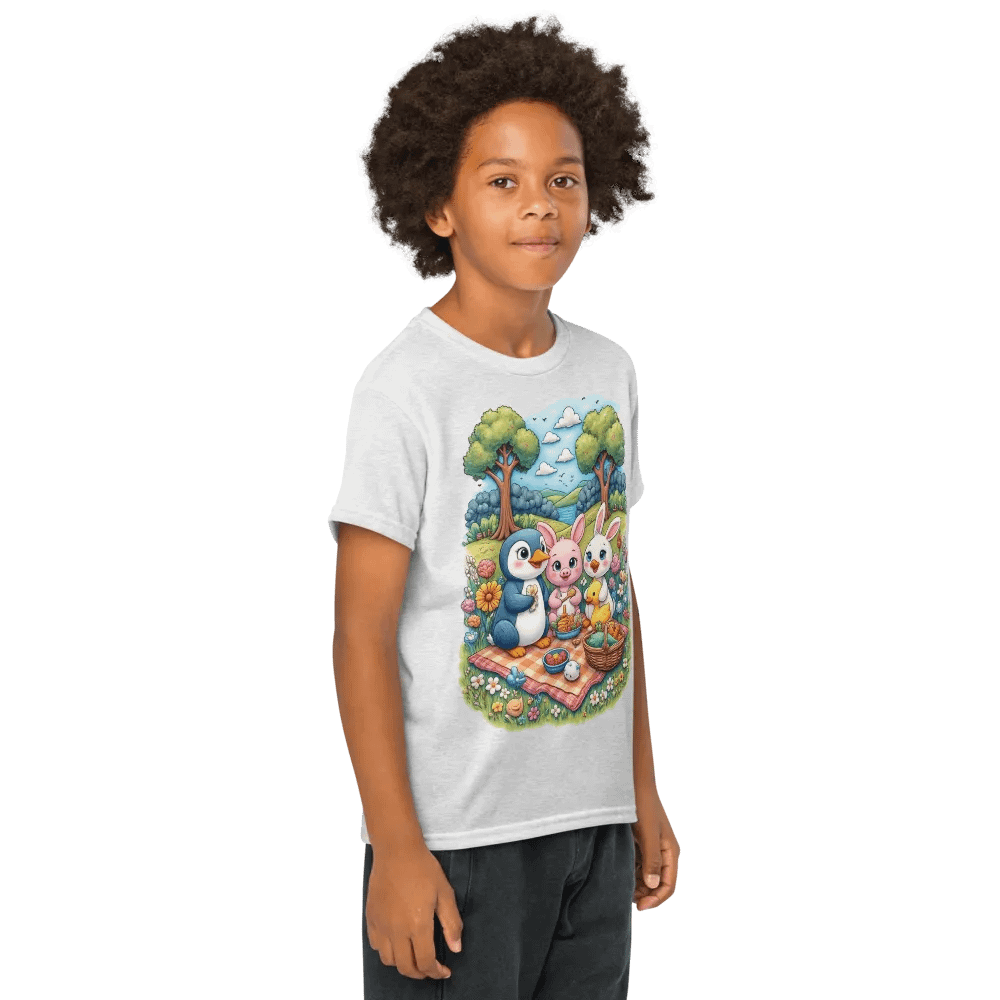 Whimsical Baby Animal Picnic Adventure Youth Tee product image (68)