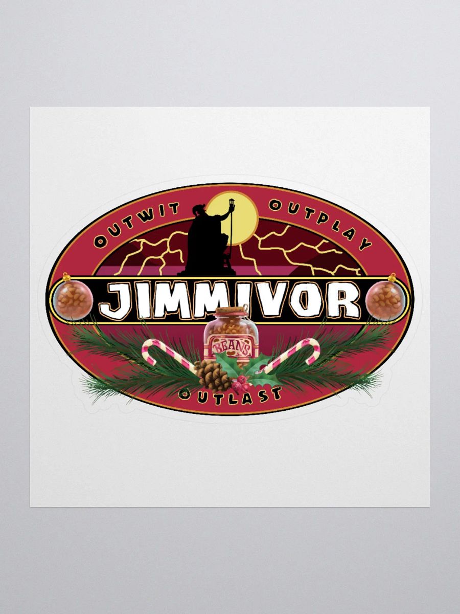 Jimmivor Game Show - Kiss Cut Parody Logo product image (1)