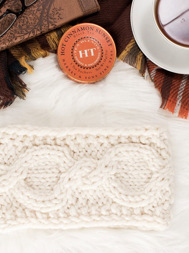 Winter Cable Headband Knitting Pattern - Legacy product image (1)