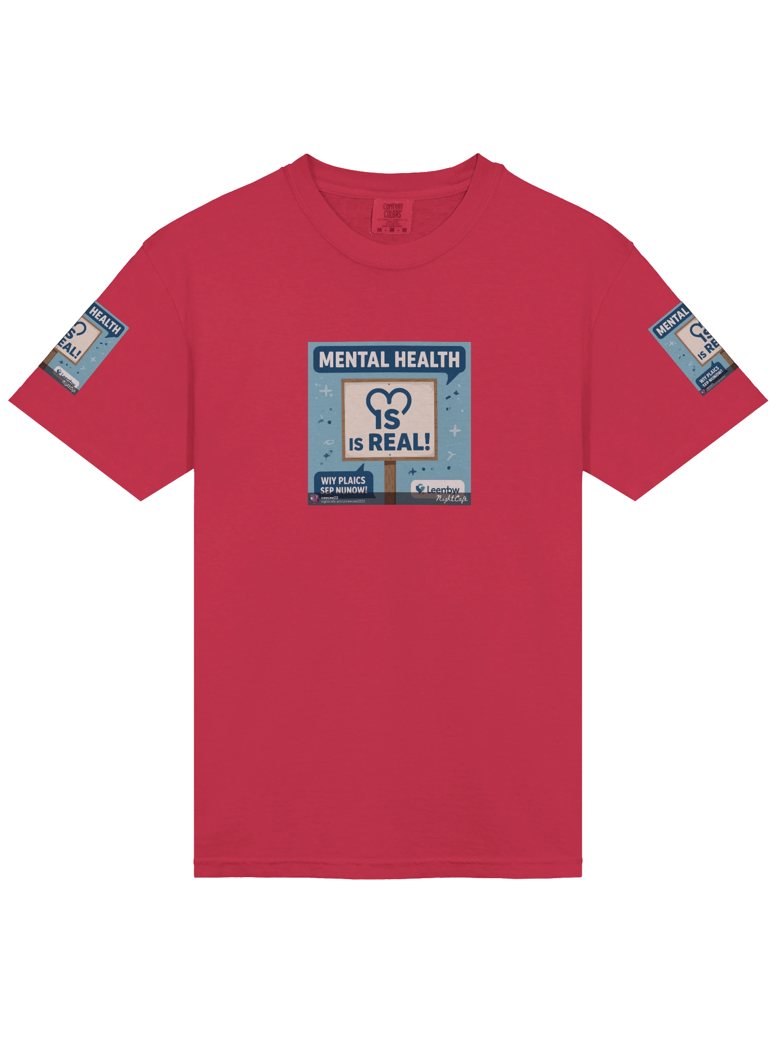 Heartfelt Mental Health Advocacy Tee product image (3)