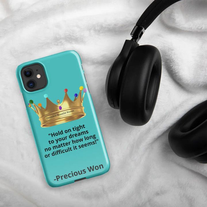 Queendom Beautiful Women iPhone® Snap Case (Turquoise) product image (2)