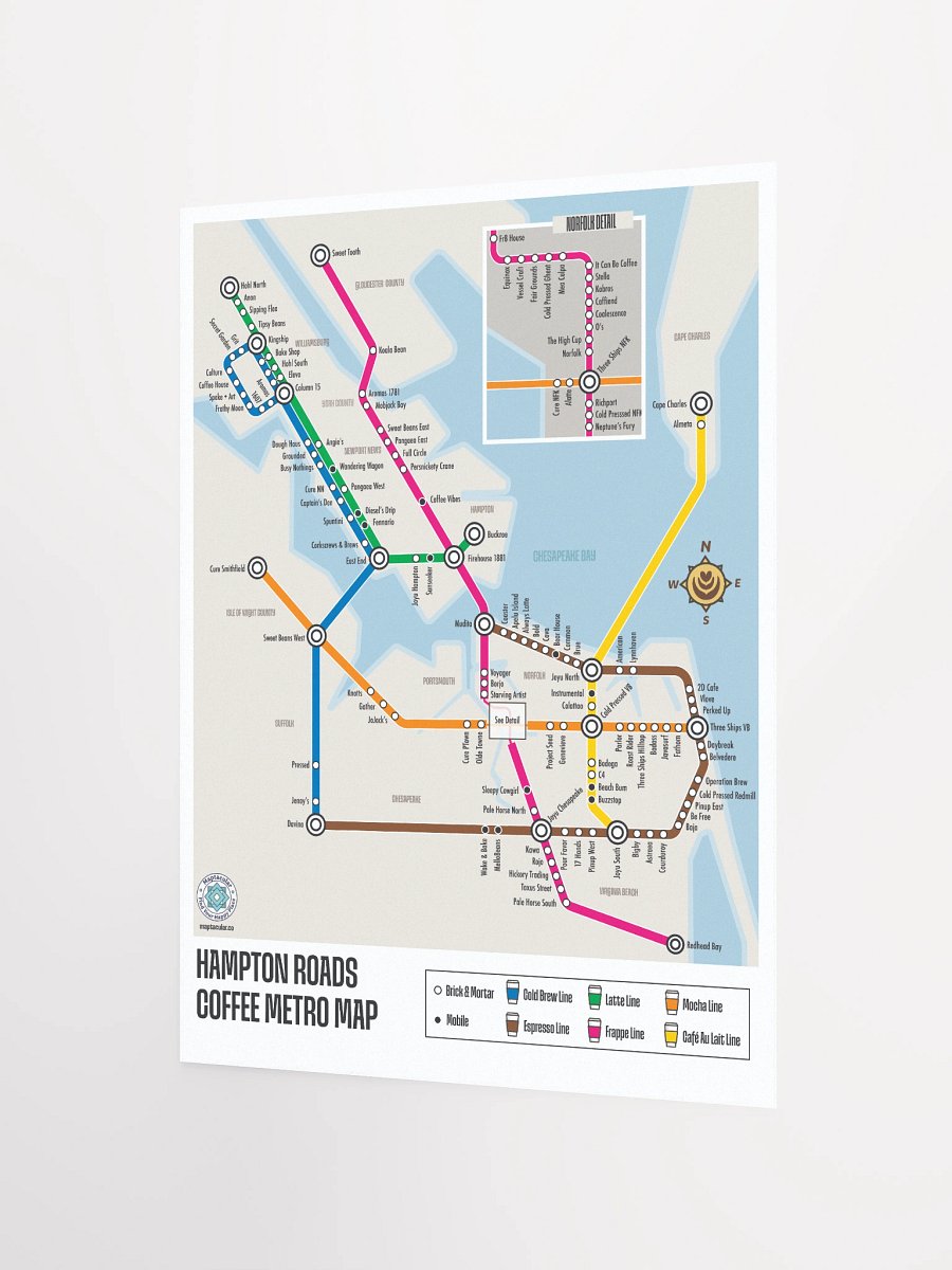 Hampton Roads Coffee Metro Poster product image (3)