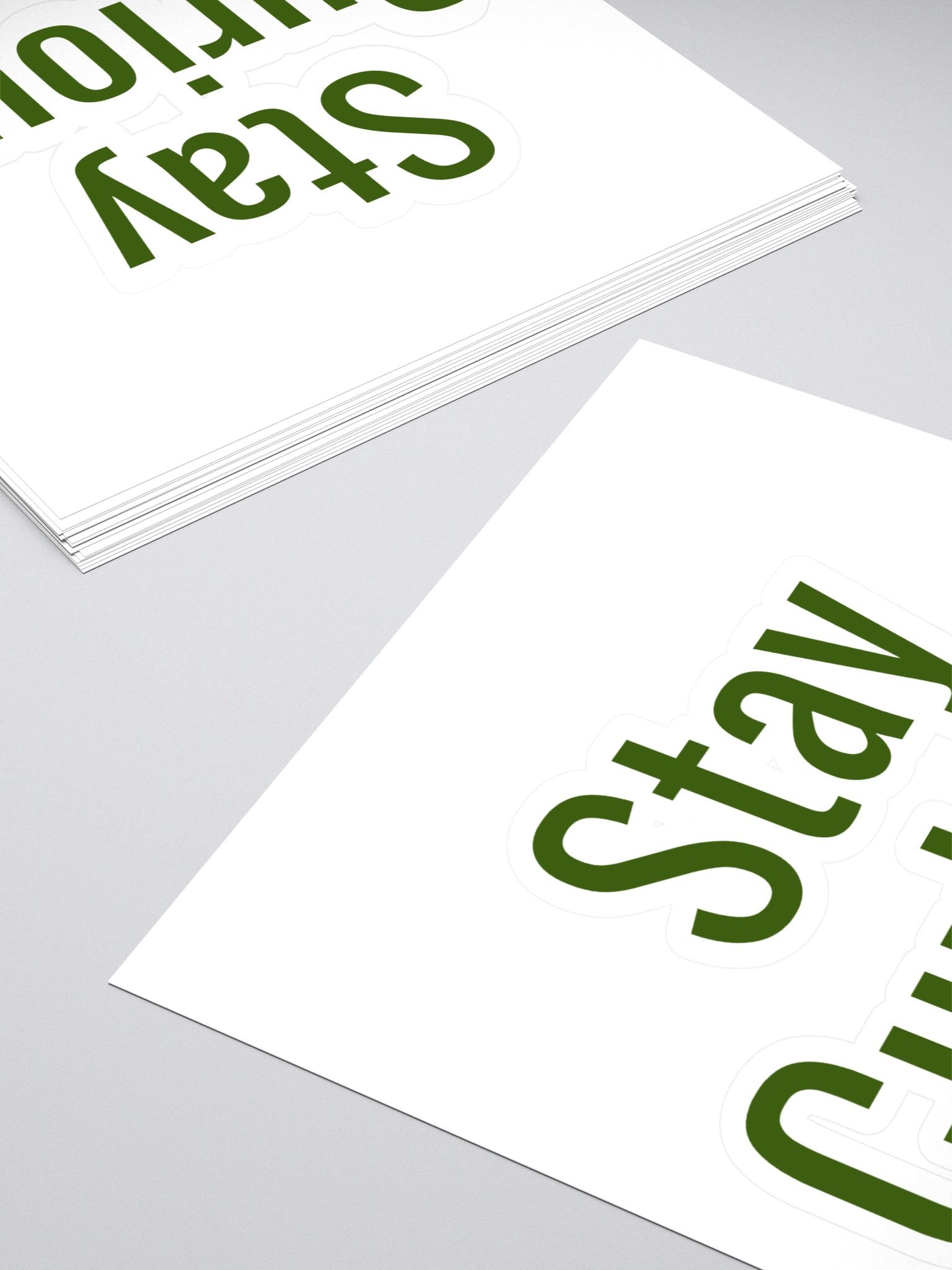 Stay Curious Monstera cut out sticker product image (4)