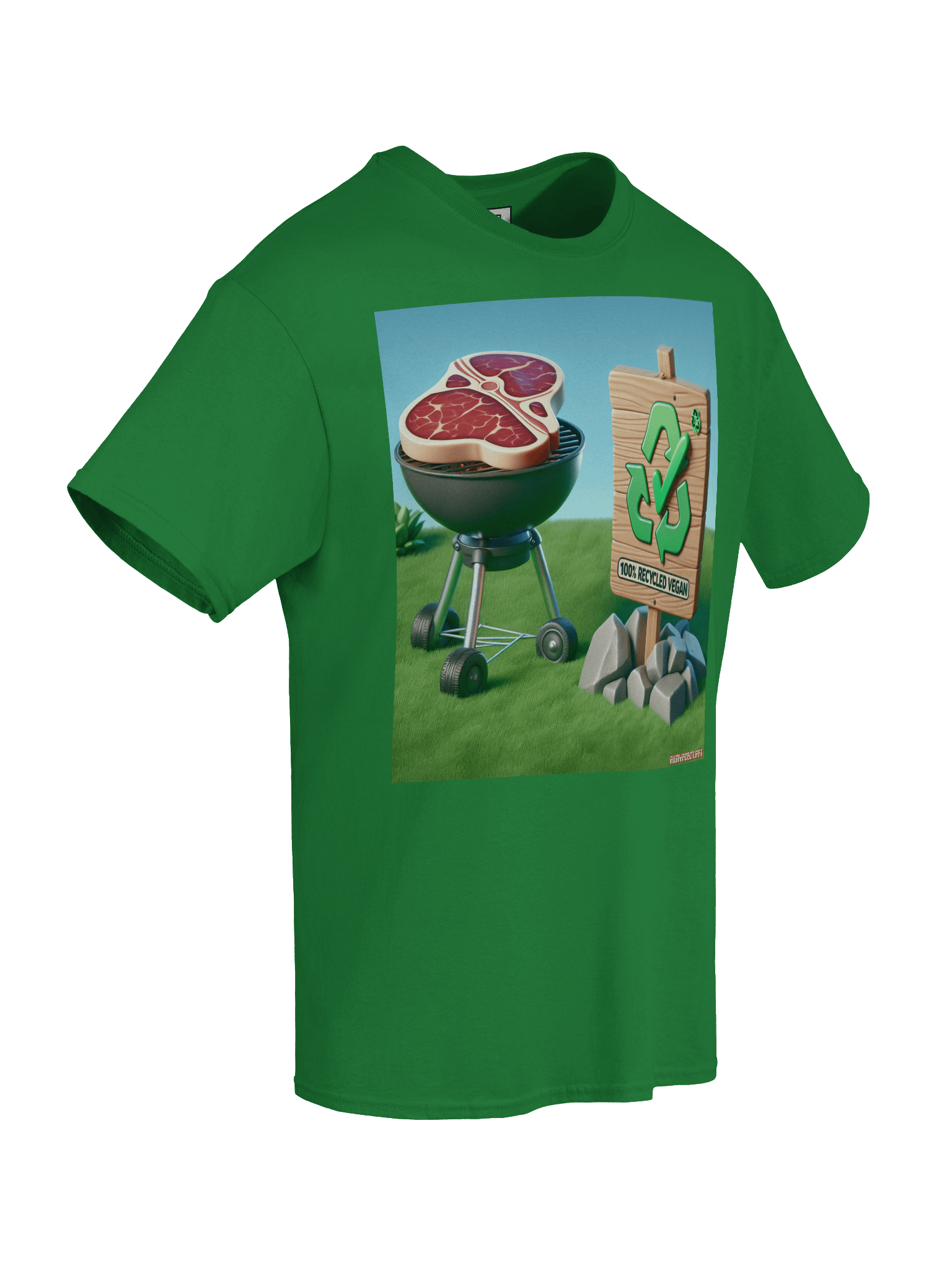 100% Recycled Vegan QR Code Streetwear T-Shirt product image (8)