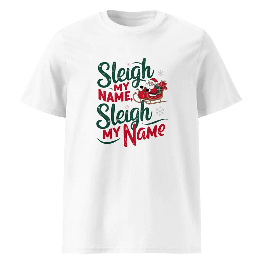 Festive Santa Sleigh Organic Tee product image (53)