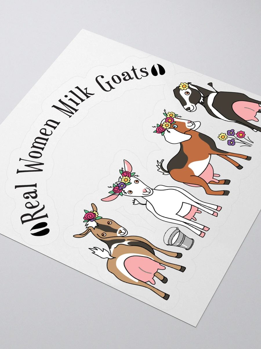 Real Women Milk Goats Kiss Cut Stickers product image (9)