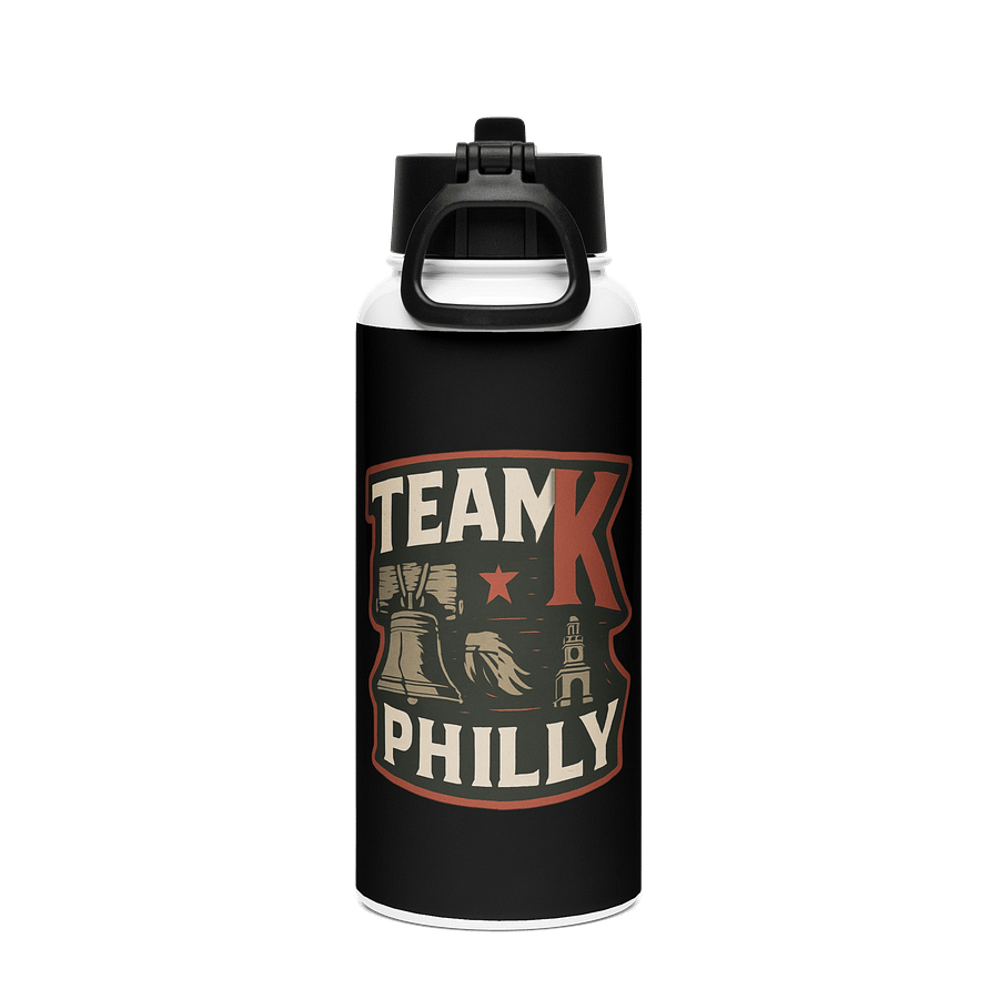 Team K Philly Stainless Steel Water Bottle with a Straw Lid product image (2)