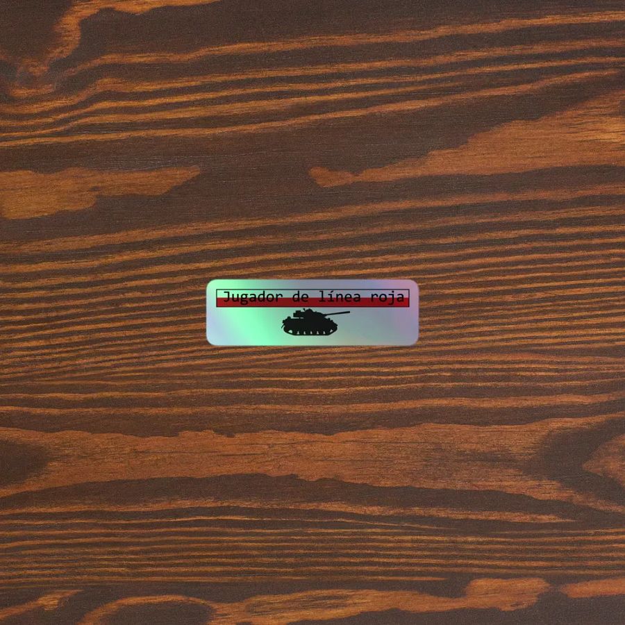 Pegatinas holográficas Jugador de línea roja product image (3)