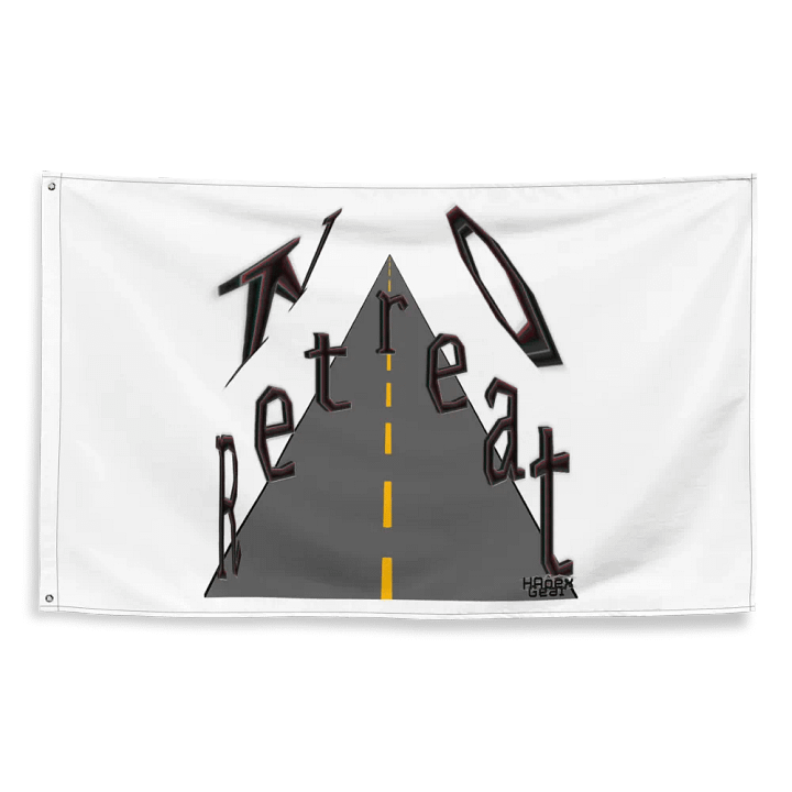 No Retreat - White - Flag product image (2)