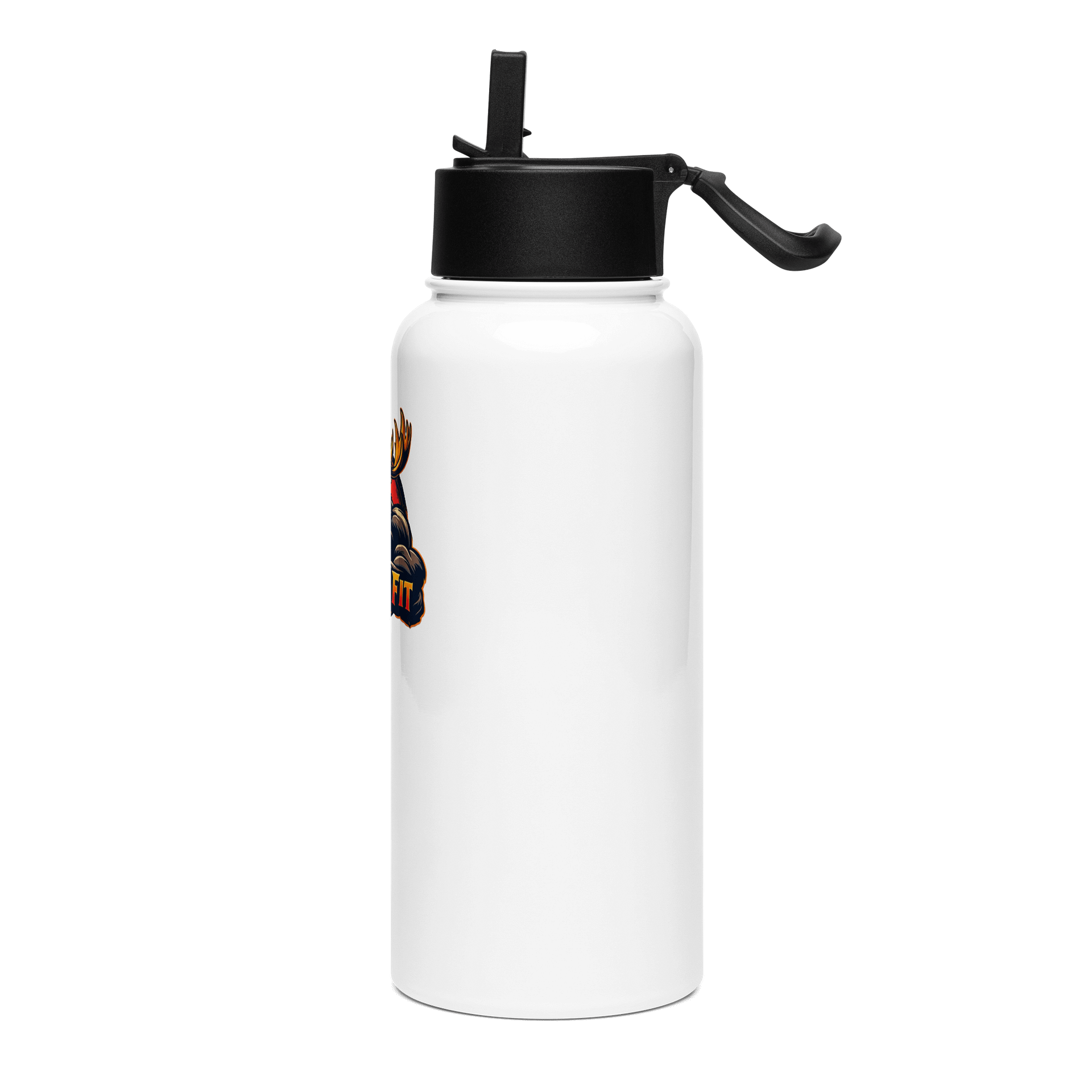 MooseFit Logo Water Bottle With Straw product image (3)