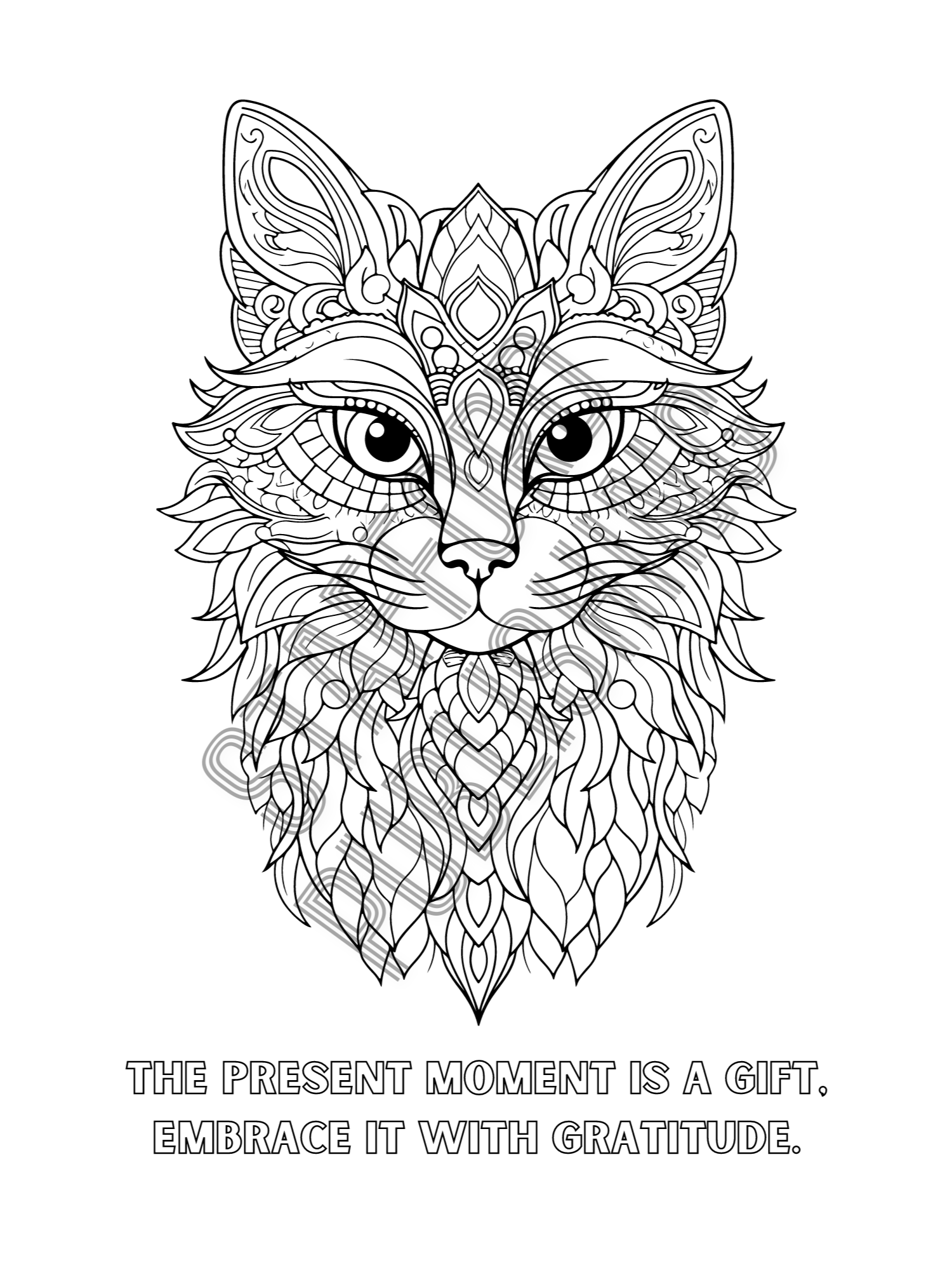 Animal Mandala Coloring Book with Wisdom and Reflections Printable Version product image (9)
