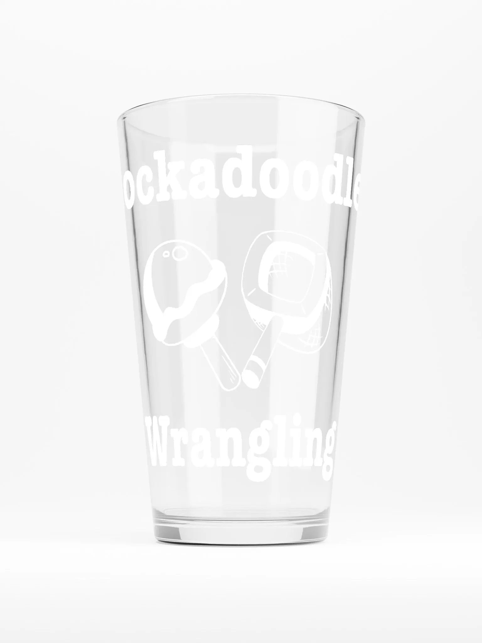 Rockadoodler Wrangling - white - glass product image (1)
