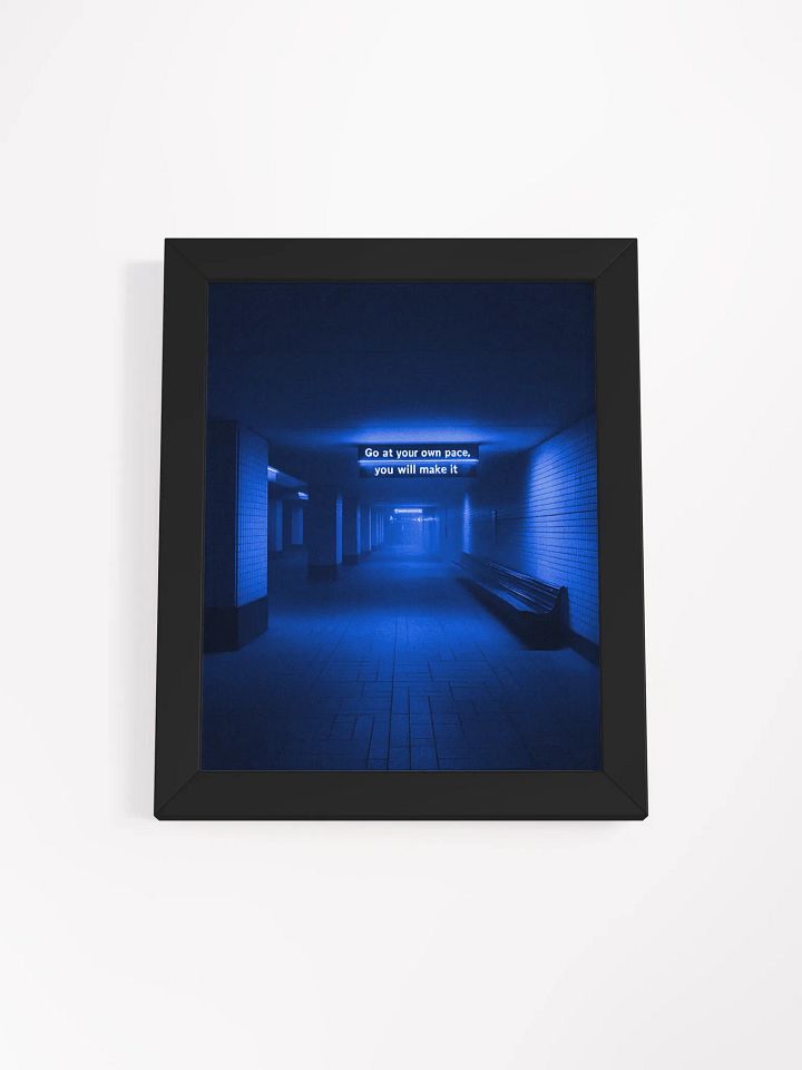 "Go at your own pace" Framed Poster product image (4)
