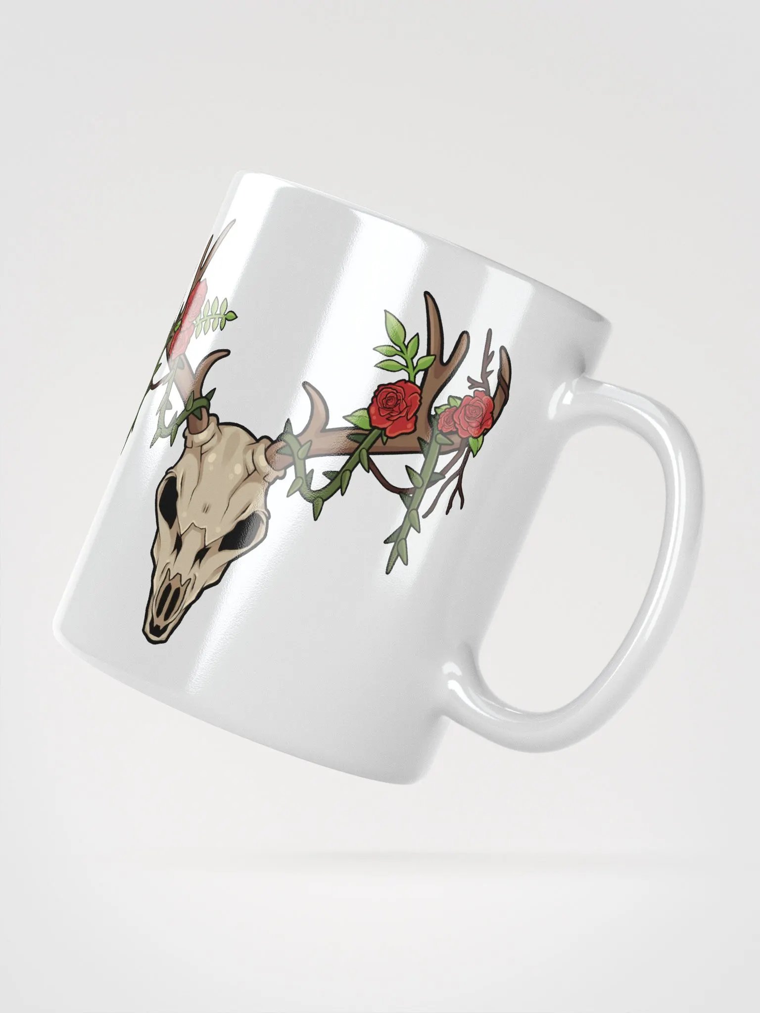 White Deer Skull Mug (11 oz) product image (2)