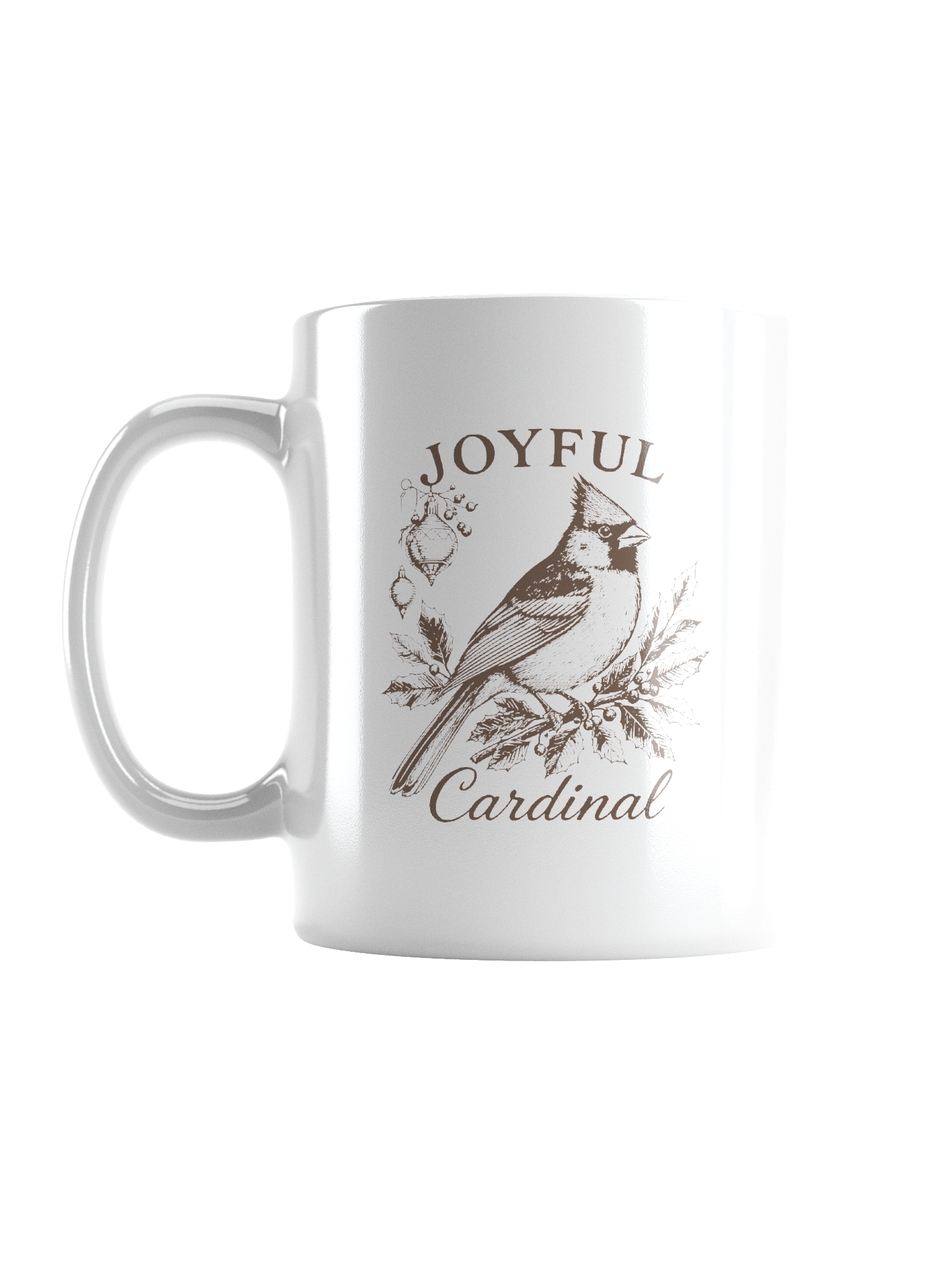 Joyful Cardinal Vintage Christmas Mug product image (1)