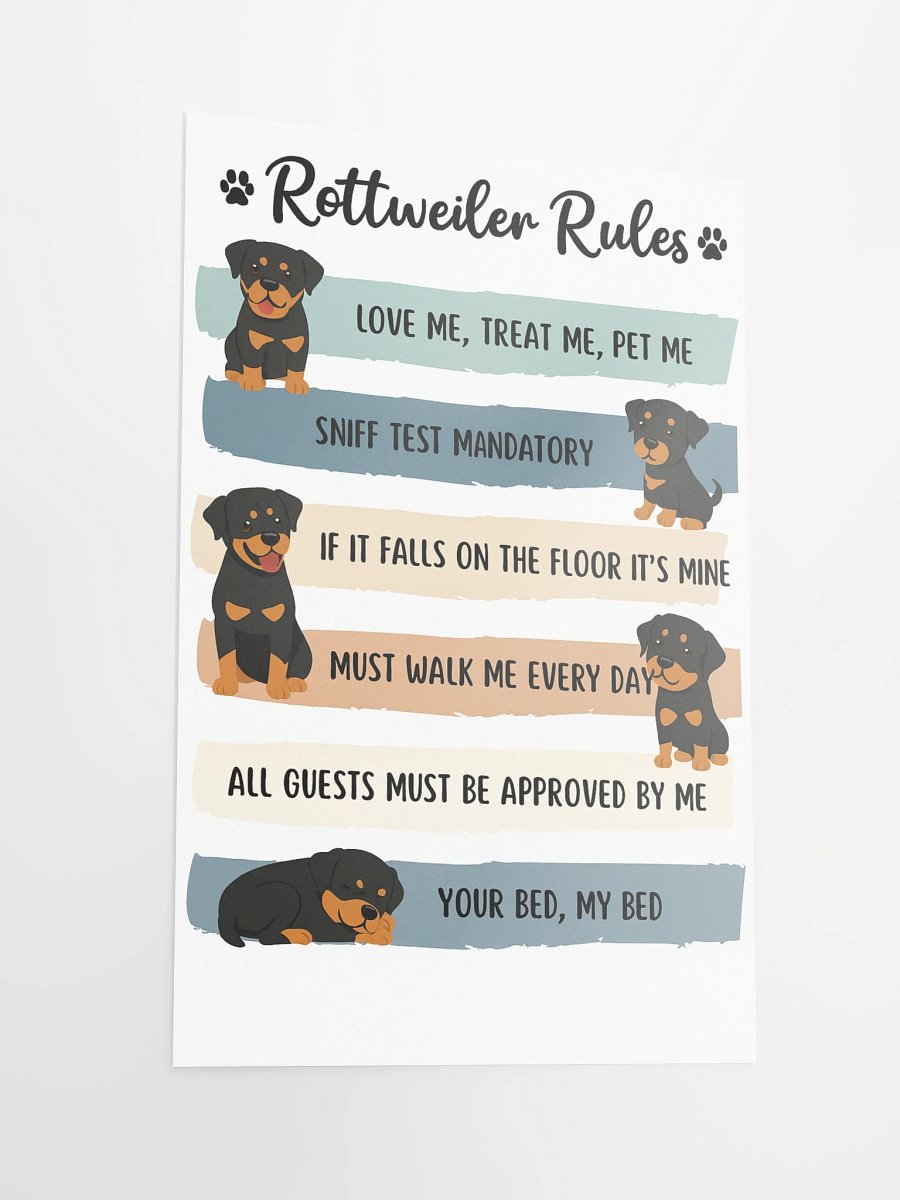 Rottweiler Rules Poster product image (4)