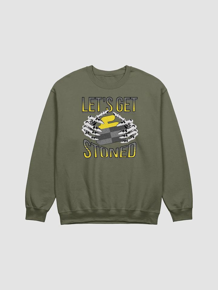 Lets Get Stoned Curling Stylish Skeleton Crewneck product image (9)
