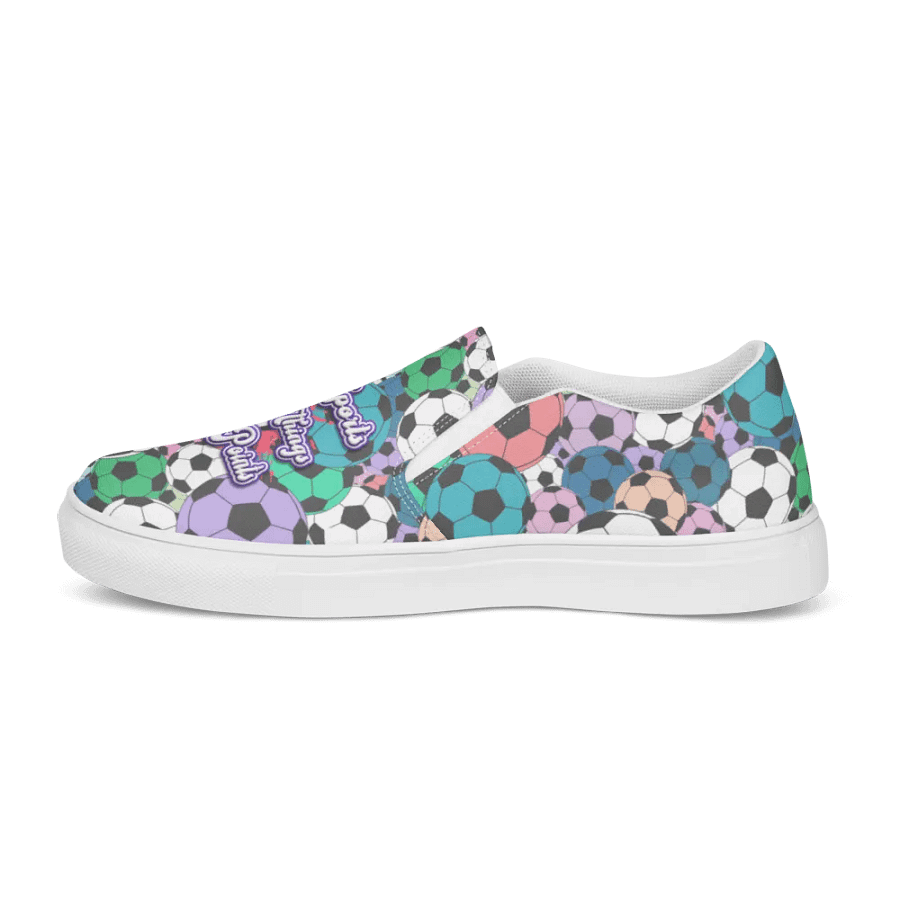 Yay Sports Soccer Football All Over Print Slip On Shoes product image (7)