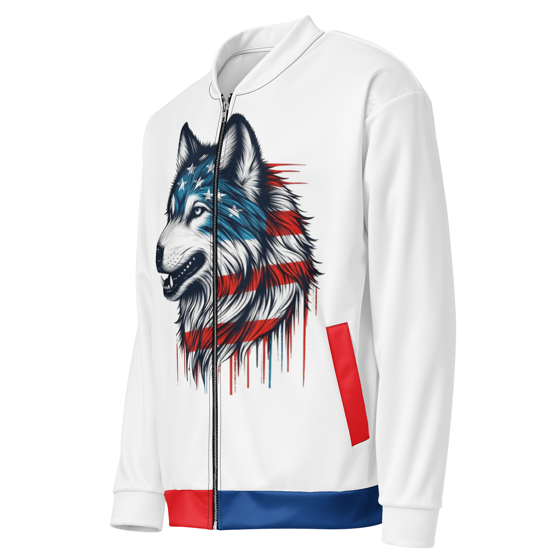 Patriotic Wolf All-Over Bomber Jacket product image (2)