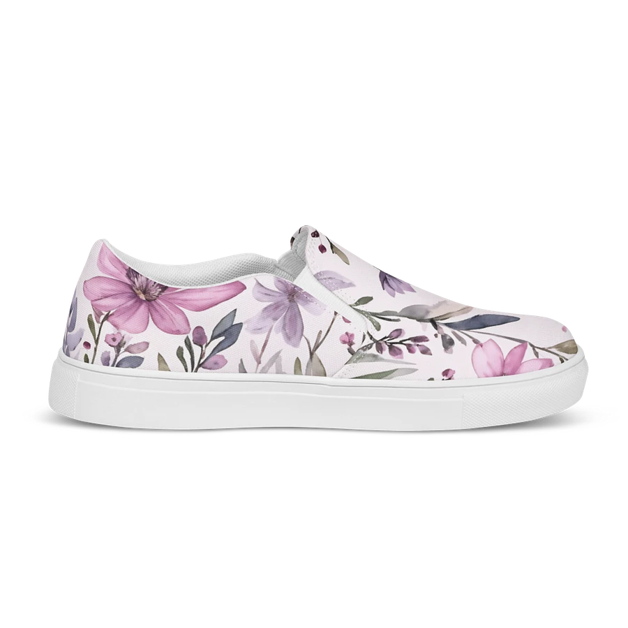 Watercolour Floral Delight Slip-On Canvas Shoes product image (11)