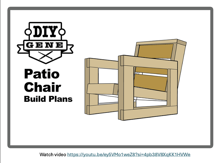 Patio Chair Build Plans product image (1)