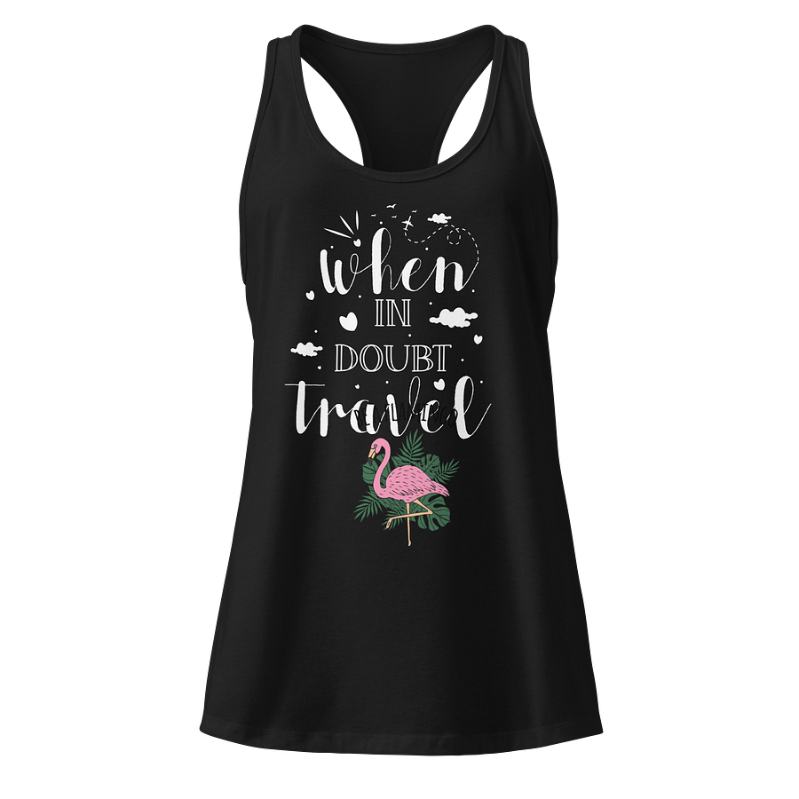Flamingo Distressed Racerback Tank product image (1)