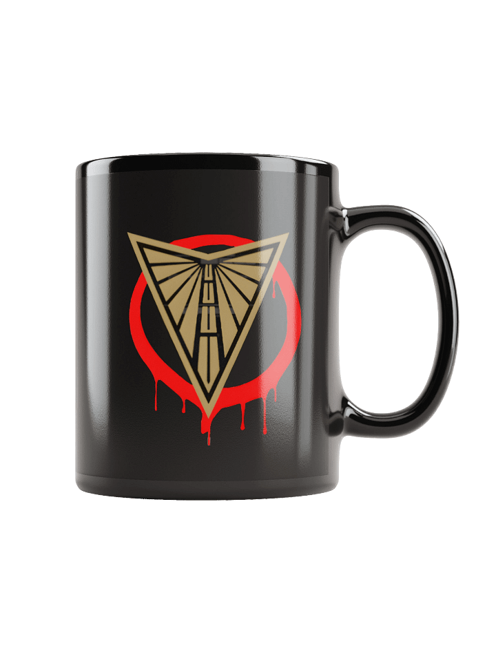 "V" for Valkyries Black Coffee Mug product image (1)