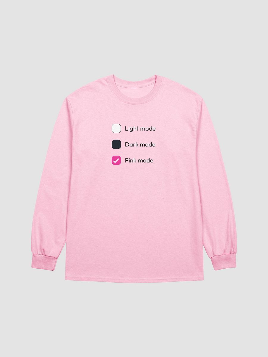pink mode long sleeve t-shirt product image (1)