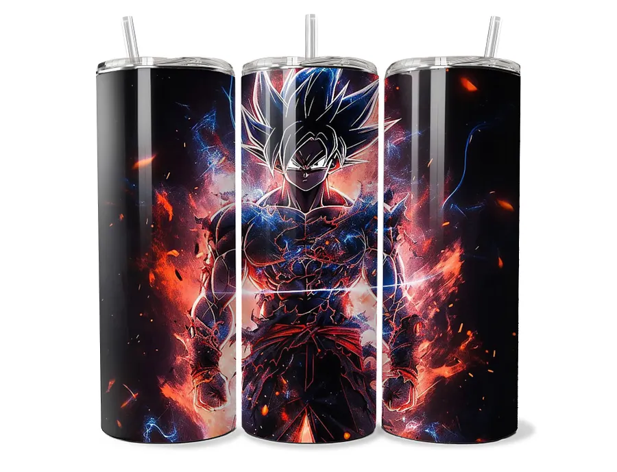 Dragon Ball - Goku Ultra Instinct Tumbler - 20oz Stainless Steel product image (1)