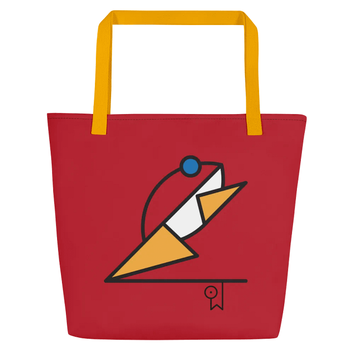 Bau Frog Icon / MO Tote Bag / Red product image (1)