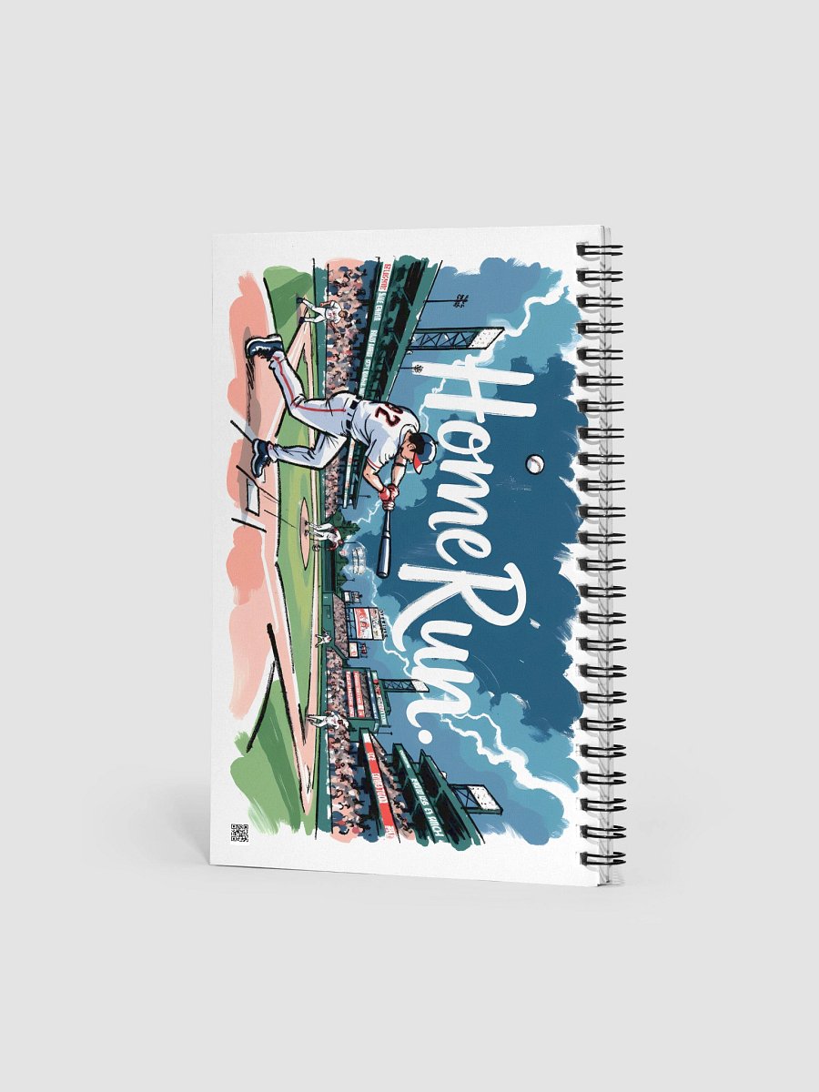 Baseball Home Run Action: Crowd Roaring Spiral Notebook product image (2)