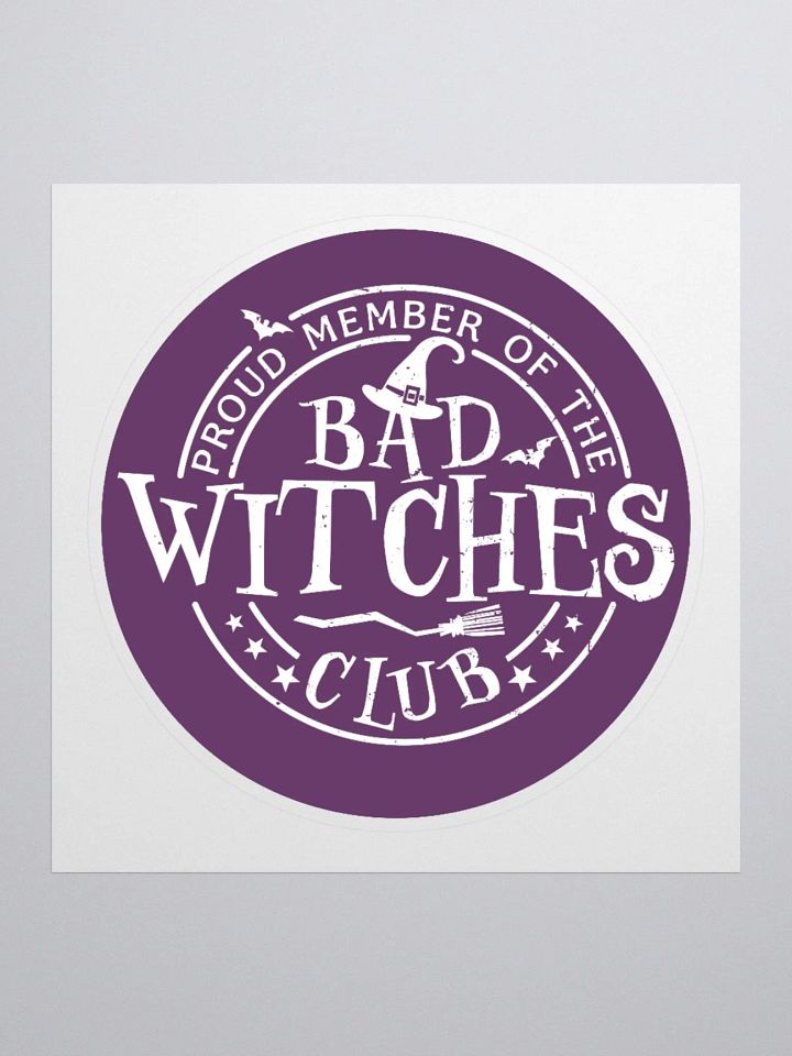 Bad Witches Club Sticker (Plum) product image (1)