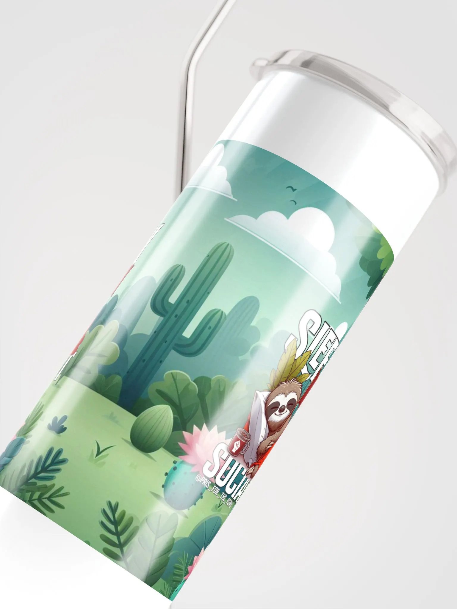 Pris- Sleepy Socialist STAINLESS STEEL TUMBLER product image (5)