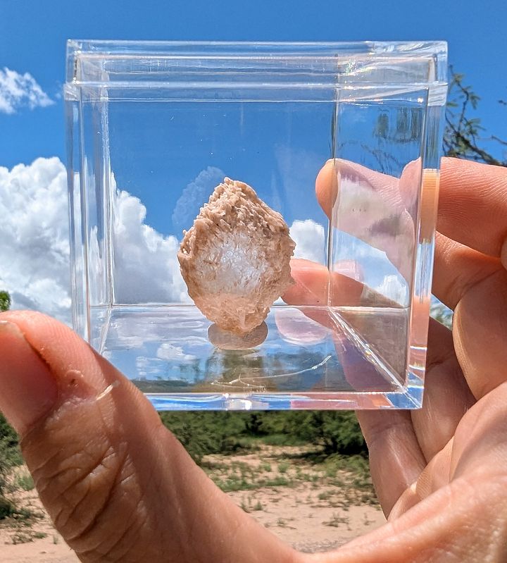 Crystal Clear Pink Selenite Mineral Specimen product image (1)