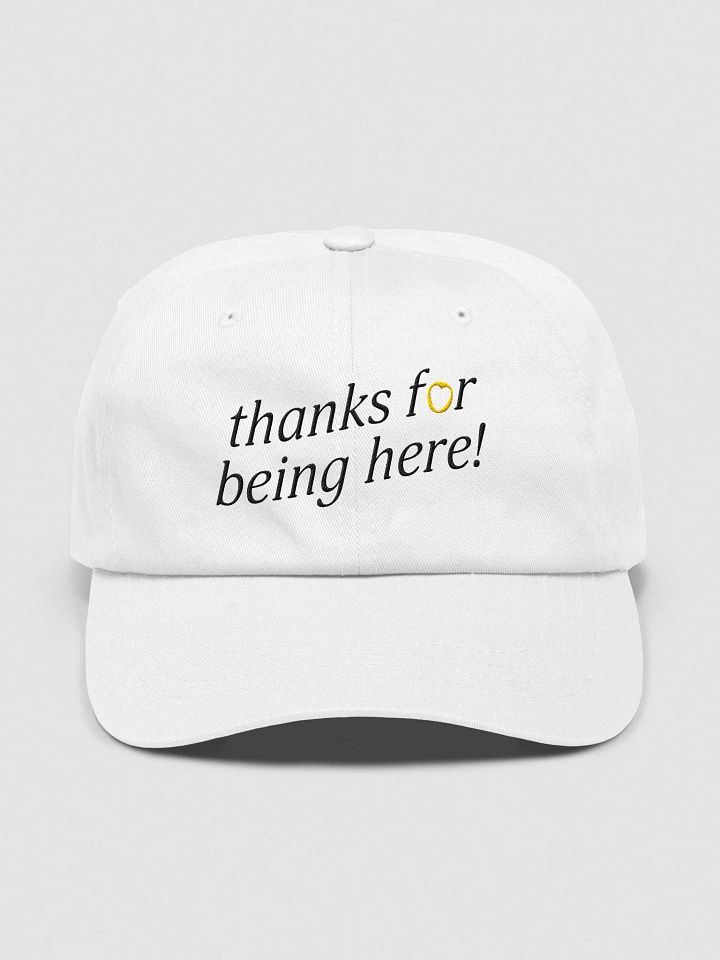 thanks for being here! Hat (Gold) product image (2)