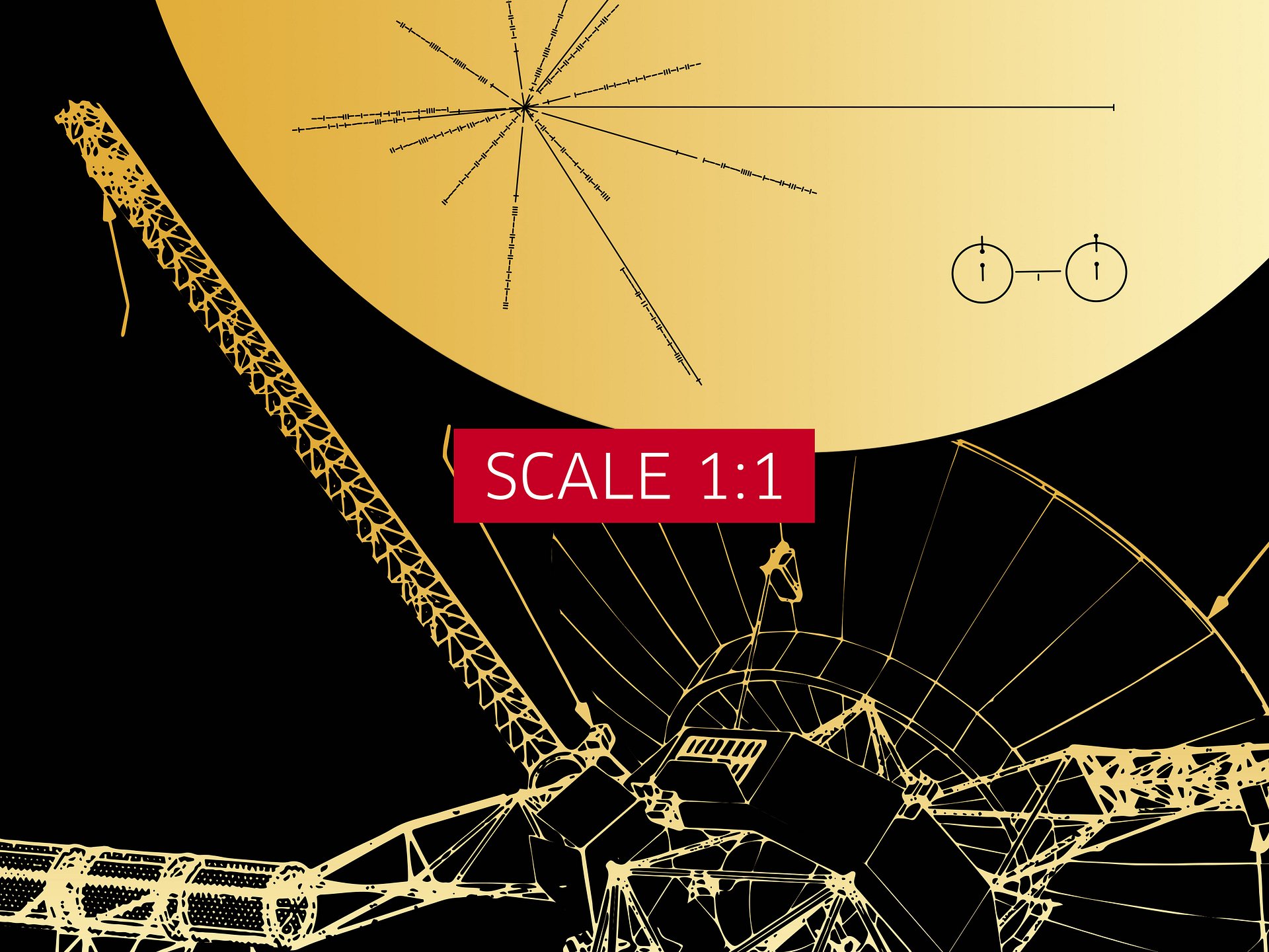 NASA Voyager 1 Golden Record — space poster, science print product image (8)
