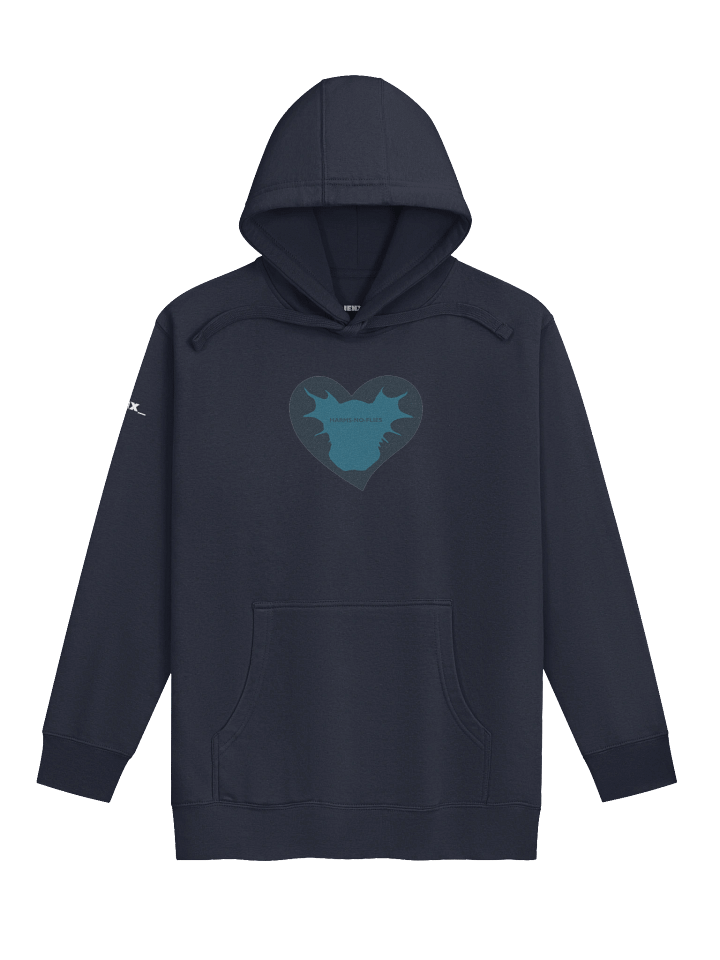HNF Heart Premium Comfy Hoodie | Navy Logo product image (1)