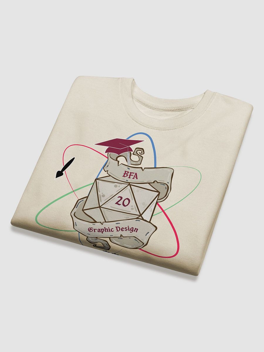 "Level Up" Graduation Sweatshirt – BFA Graphic Design Edition product image (4)