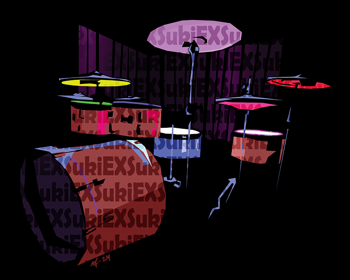 Drum Kit Digital Background product image (1)