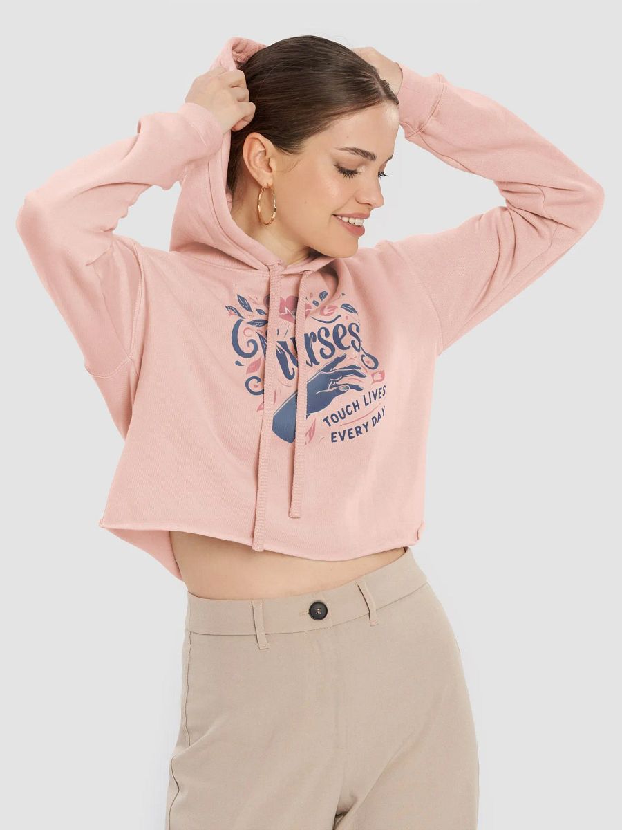 Nurse's Heartfelt Crop Hoodie product image (9)