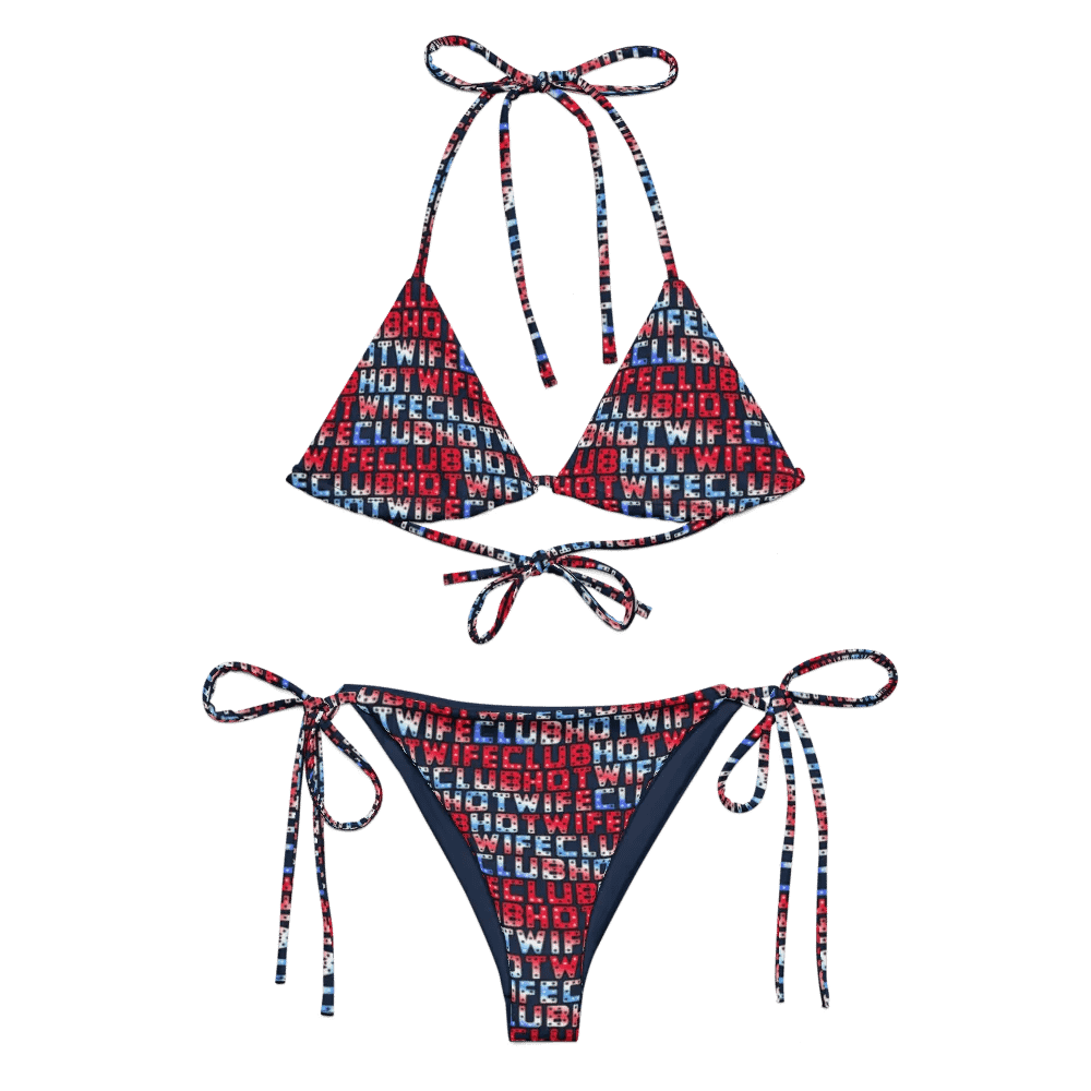 HotWifeClub Hot Wife Club red white and blue bikini product image (1)