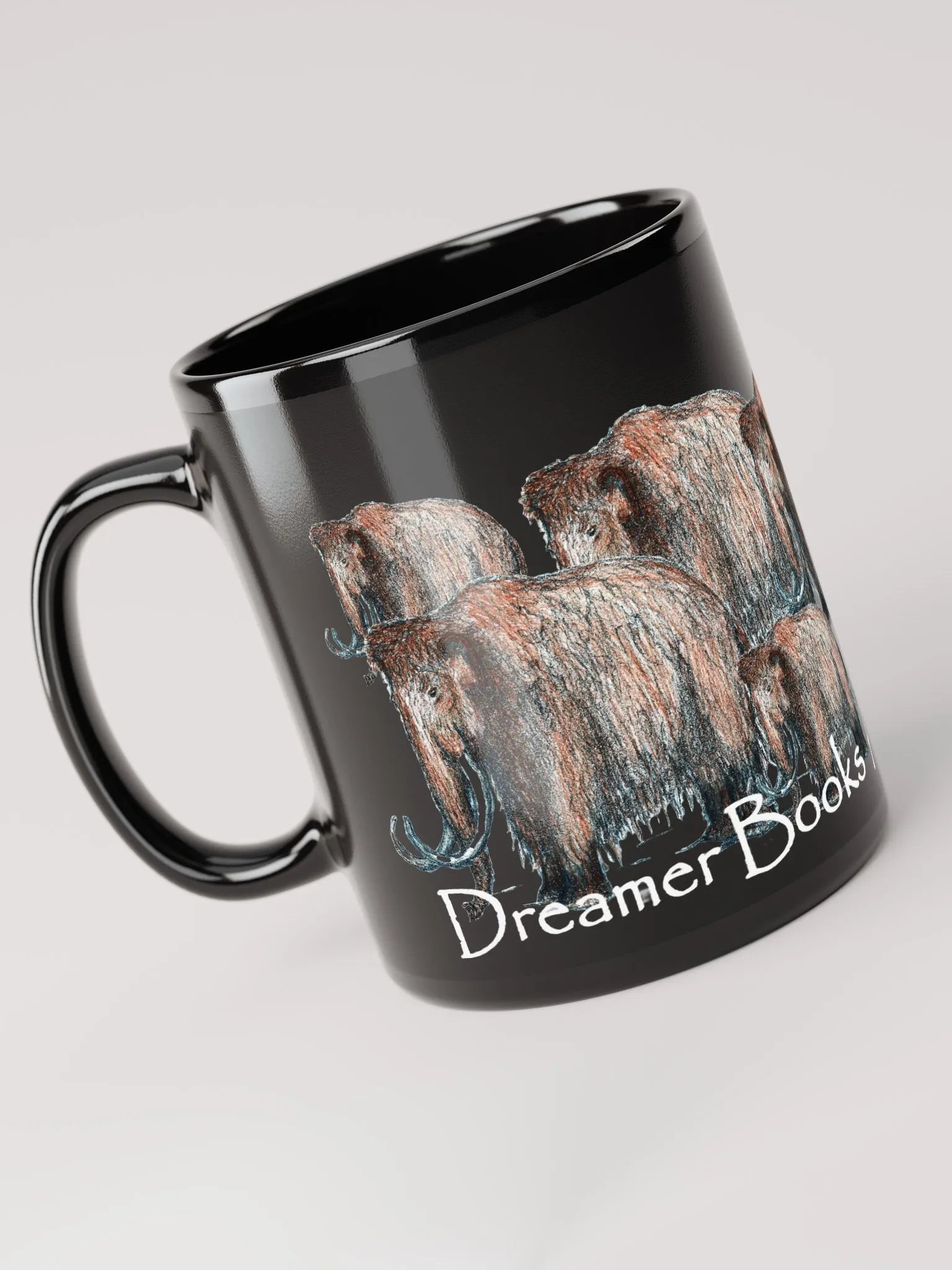 Mammoth Herd Mug (Black) product image (3)