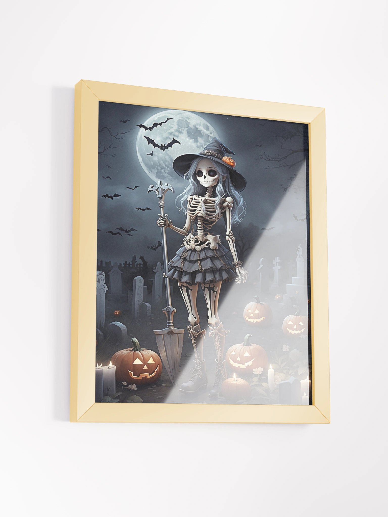 Skeletal Sorceress Framed Wall Art Print product image (5)