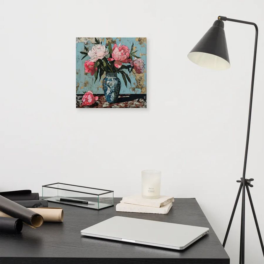 Art2401-69 Vase Flowers Still Life - Canvas Print - sm product image (8)