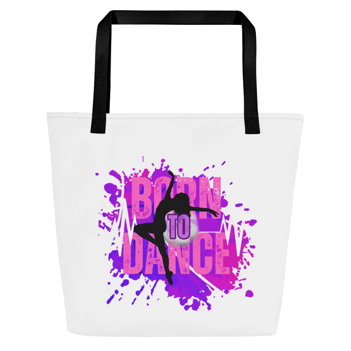 Expressive Born to Dance Her Silhouette All-Over Tote Bag product image (1)