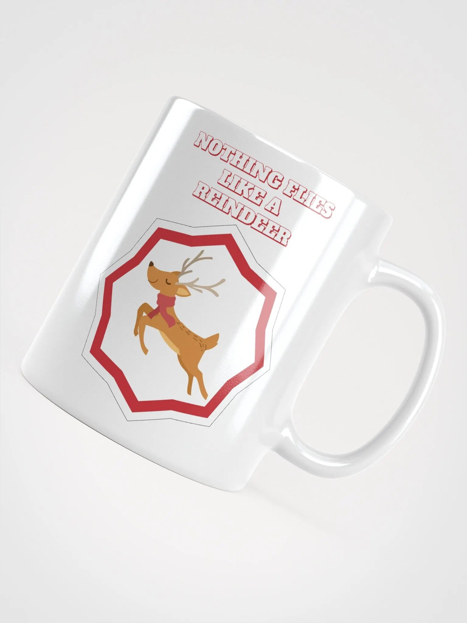 Nothing Flies Like A Reindeer - Christmas White Mug product image (11)